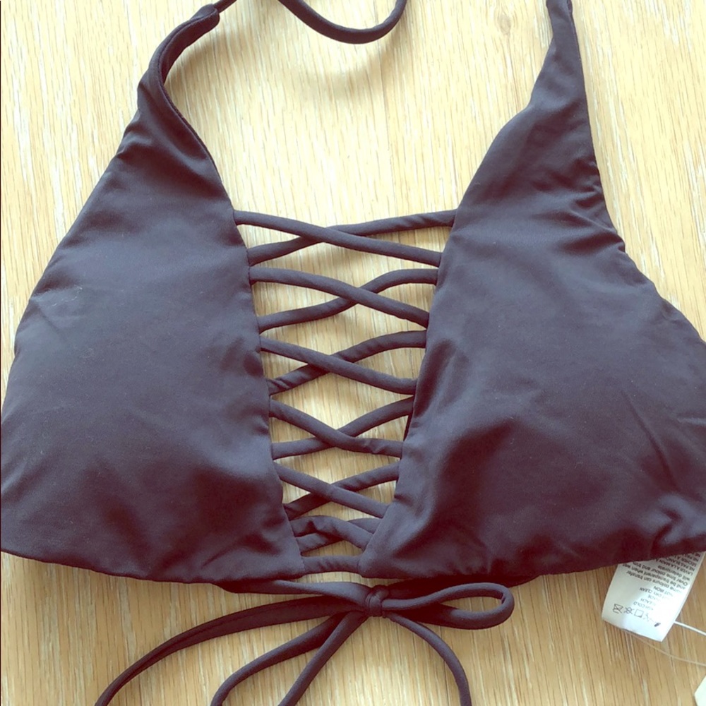 Billabong SOL Searcher Strappy Bikini Top- Black